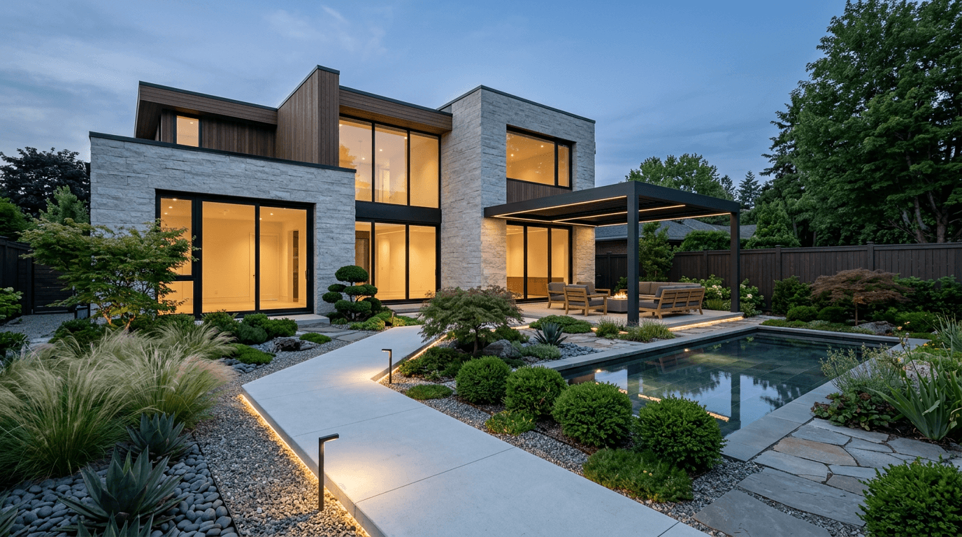 庭の状態を見守る