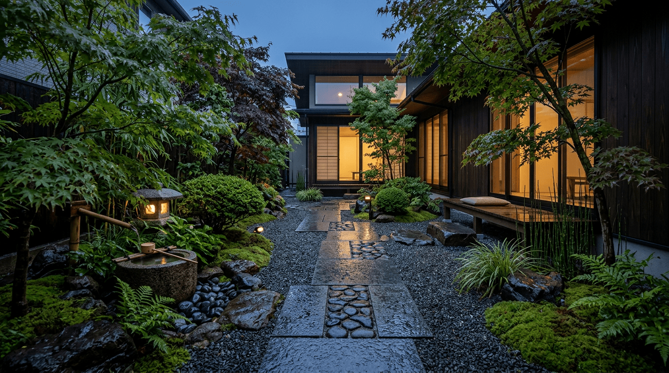 整えられた日本庭園