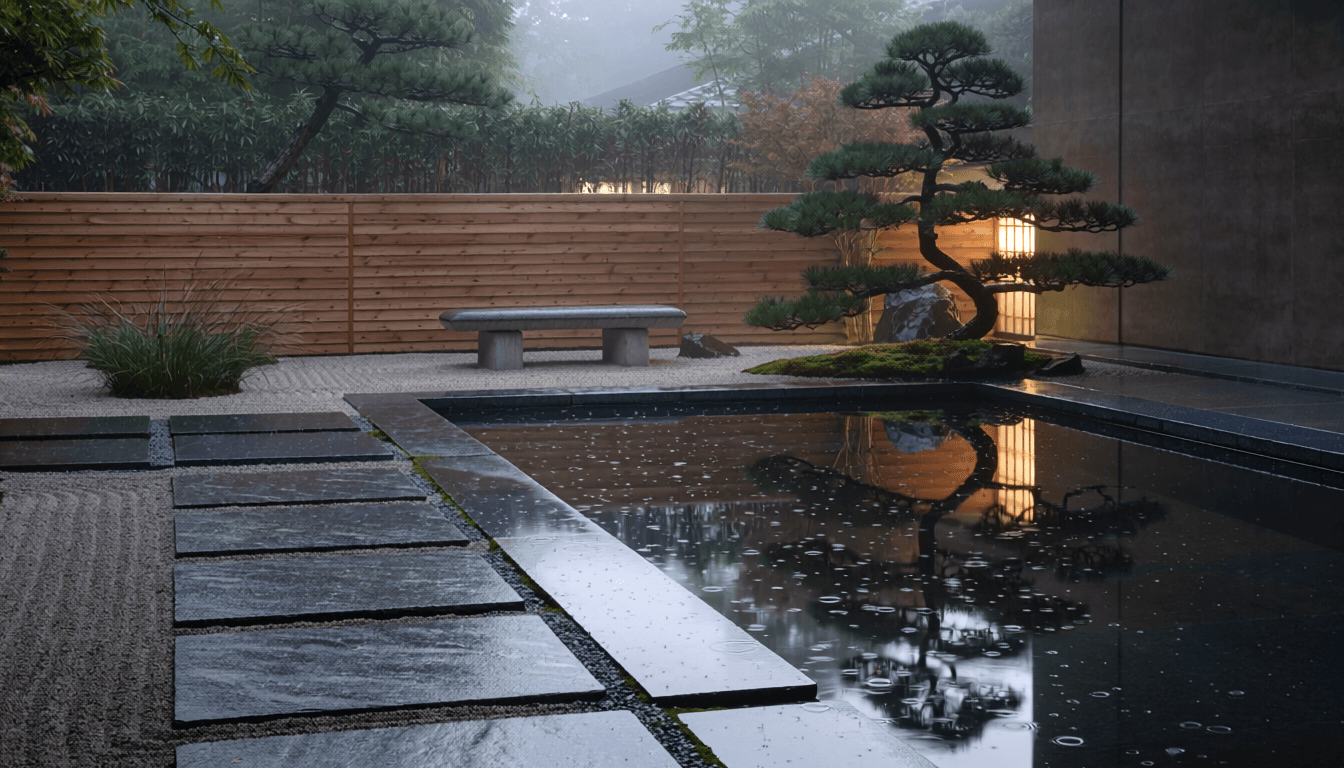 静かな緑の空間